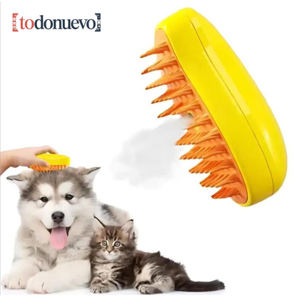 Cepillo de Vapor 3 en 1 Para Mascotas