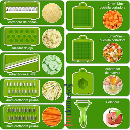 Cortador Multifuncional De Verduras 12 en 1