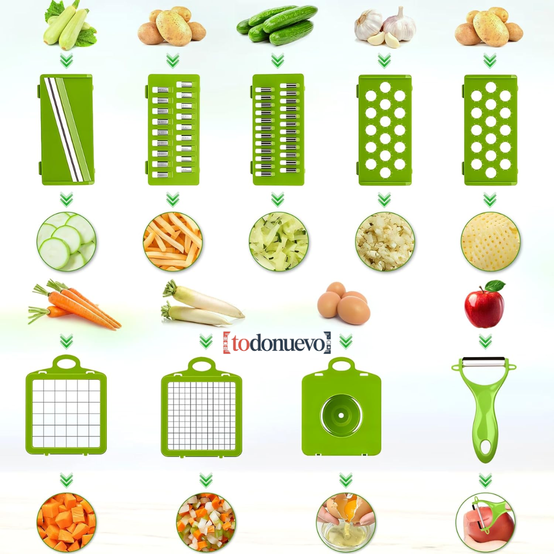 Cortador Multifuncional De Verduras 12 en 1