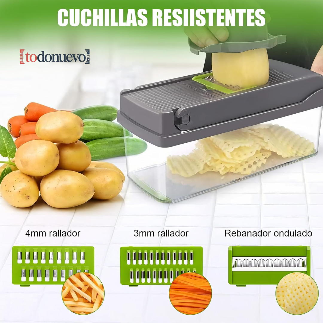 Cortador Multifuncional De Verduras 12 en 1