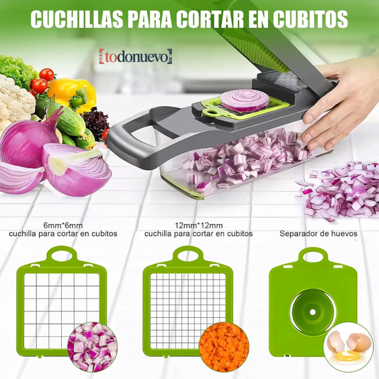 Cortador Multifuncional De Verduras 12 en 1